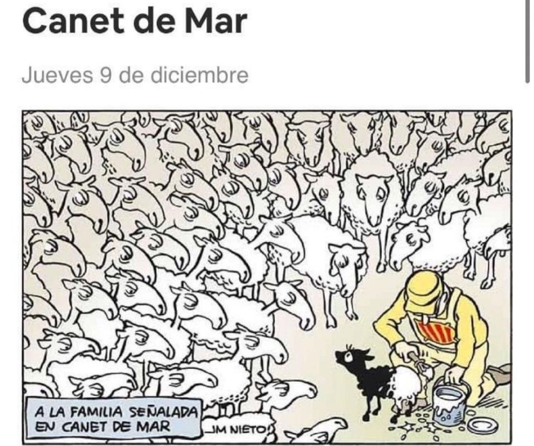 FelipeNicolau1's tweet photo. @perezreverte Lo que les define es el "gregarismo hipertrofiado" de mentes vacías y almas podridas. Esta imagen es demoledora porque los retrata ante el mundo https://t.co/o8HIj3uz0Q
