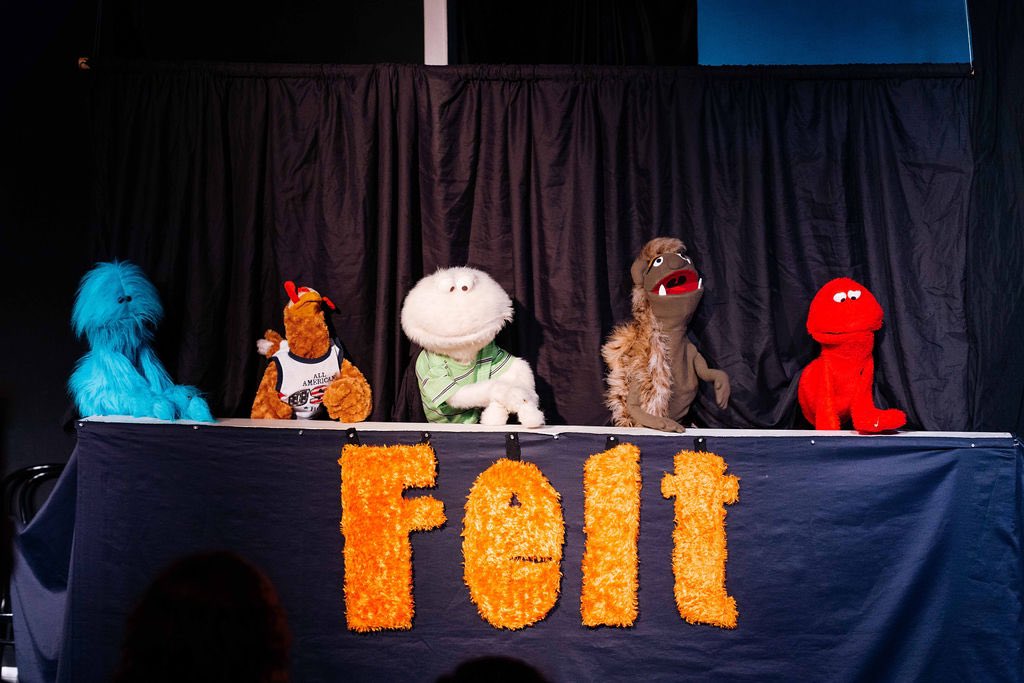 The puppets of Felt improvise every Saturday at 8!!