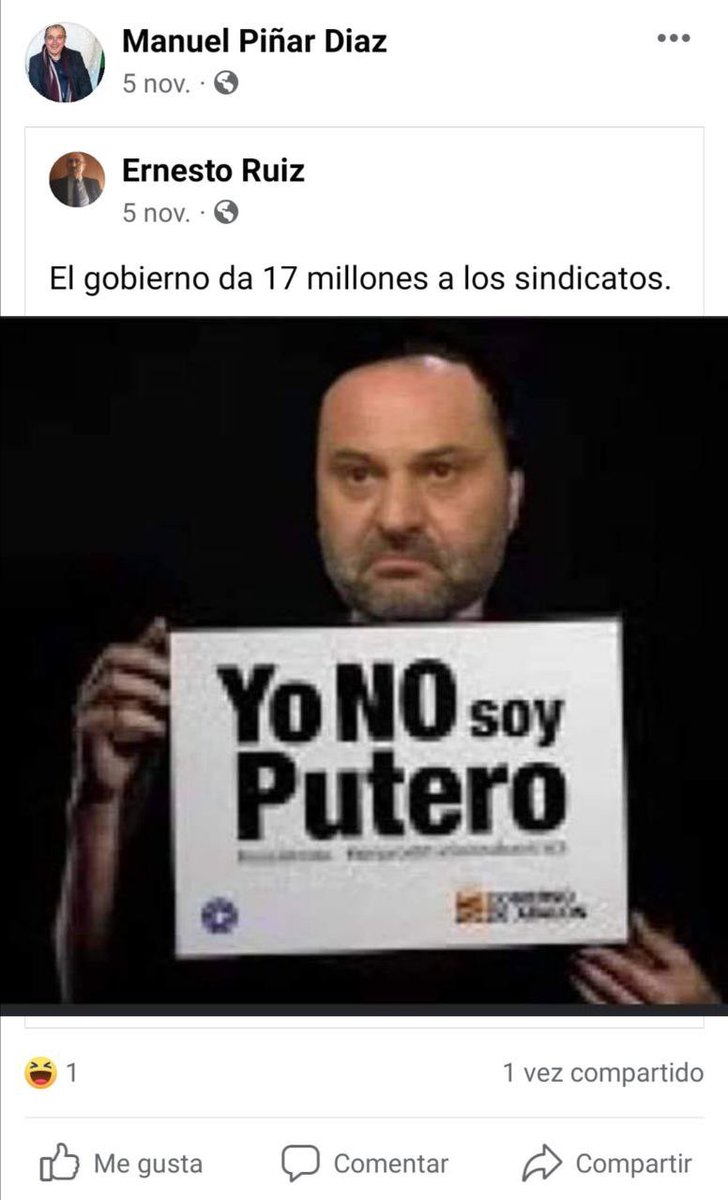 PabloIglesias's tweet photo. El Facebook de Piñar, el juez que se ha negado a dejar en libertad a Juana Rivas. No hay más preguntas, señoría https://t.co/eRoTrt6po1