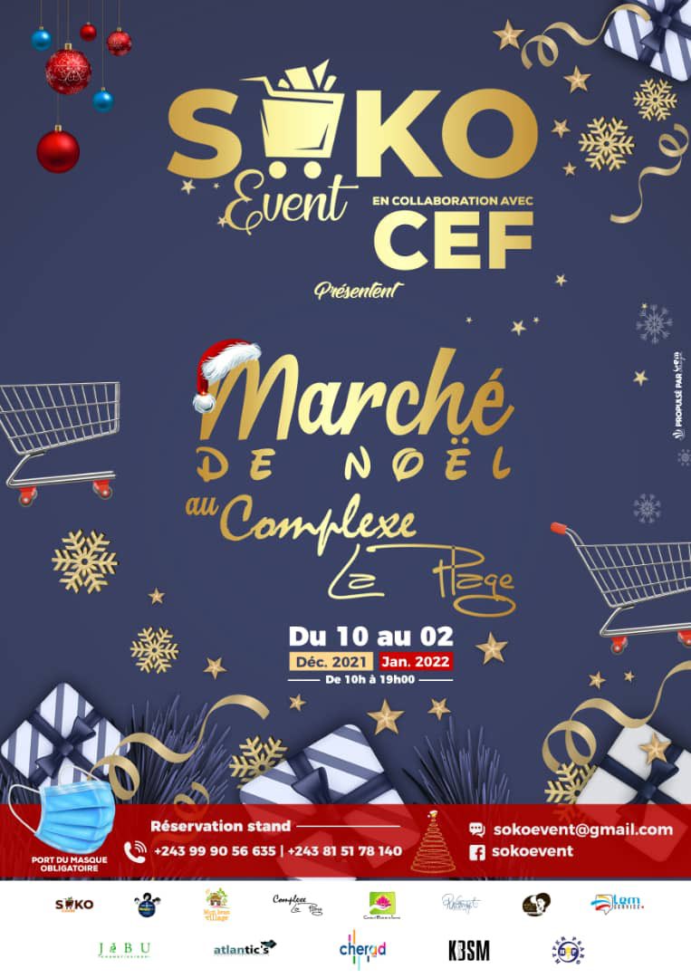 biso_le's tweet photo. Nos membres font des merveilles 🤩 Elsa Tela et sa marque Mon beau village sont au #SokoEvent au complexe La Plage à Lubumbashi. Un événement qu’elle co-organise du 10 décembre au 2 janvier 🙌🎄👌Bravoooooo Elsa Tela👏👏👏 https://t.co/pCZ1JbsEYc