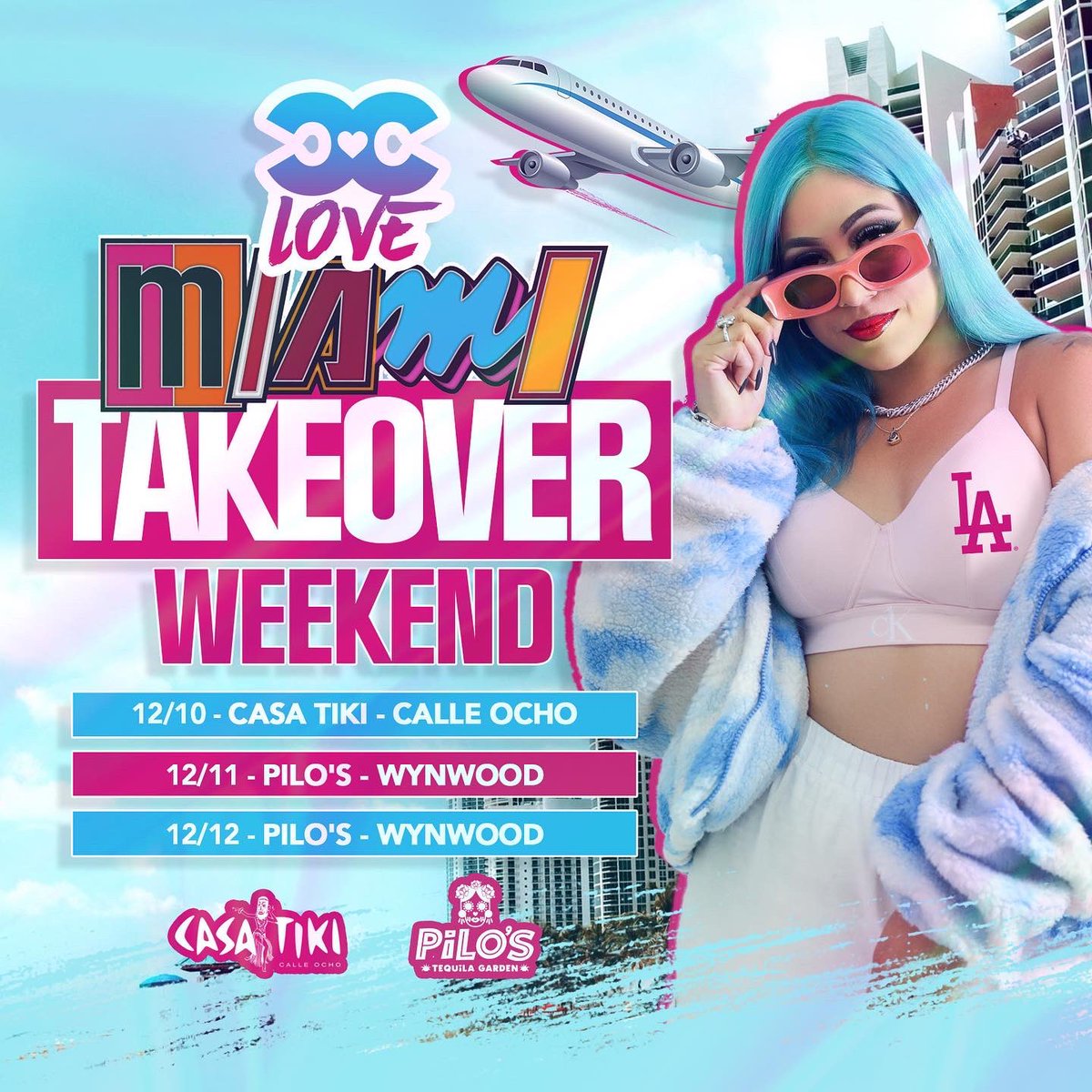 IAMCCLOVE's tweet photo. Catch me DJing in the 305 all weekend 🌊🌴⚡️ #BdayTour https://t.co/27g6o9d6im