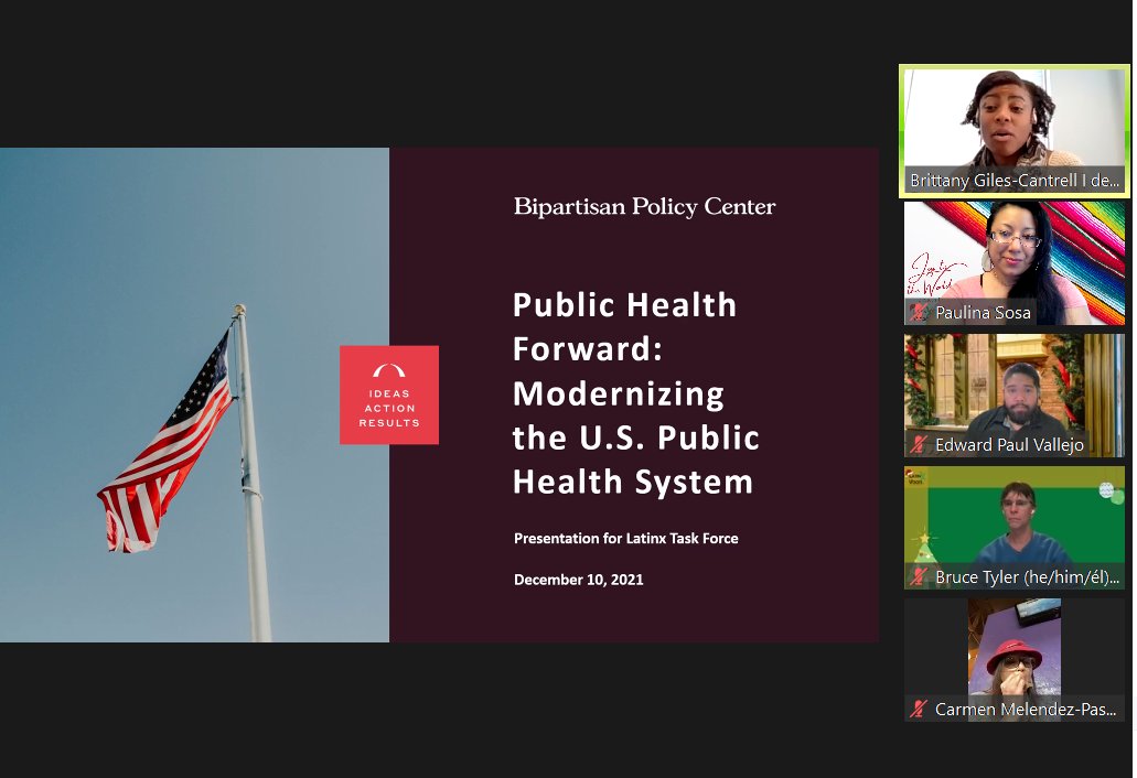 ltxvoces's tweet photo. #LatinxTaskForce: A big thank you to Brittany Giles-Cantrell w/ @deBeaumontFndtn for presenting on the new #PublicHealthForward report! We appreciate all the work that has gone into this & look fwd to next steps! 🙏😷
Learn more here: https://t.co/QT3zkDVFWf
#JuntosSiPodemosUSA https://t.co/bncl7wyu0c