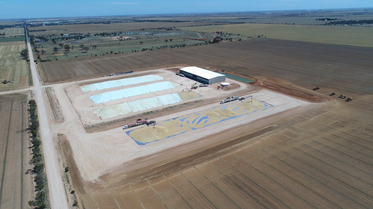 We are back in action with temporary #wheat storage starting to fill. Open all this weekend. For prices/more info DM or call Brad