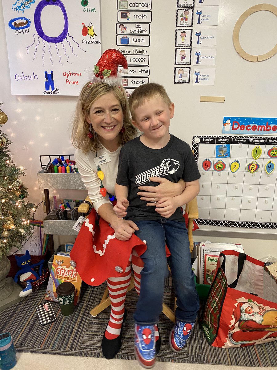 nvanmarel's tweet photo. Loved having our very own in house elf as a guest reader!!! Mrs. Esch we LOVED the wreath cookies and When Santa was a Baby! #gses #holidayreader #goodshepherd https://t.co/WJ7ySlje7H