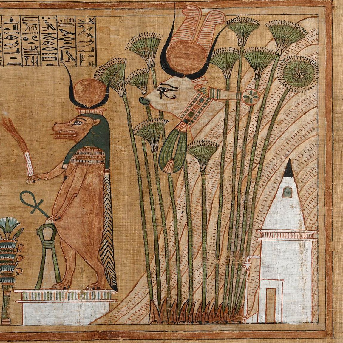 Древнеегипетские фрески Лотос тростник