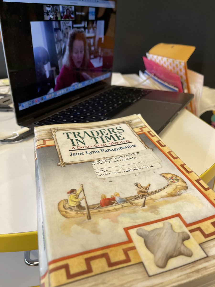 allaidlaw's tweet photo. We were so excited to meet the author of Traders in Time! Janie Lynn Panagopoulos brought Michigan history to life for us! #ikefraser #fraserfamily #Michiganrocks #MISDaskprogram https://t.co/AYi3WF7RXC