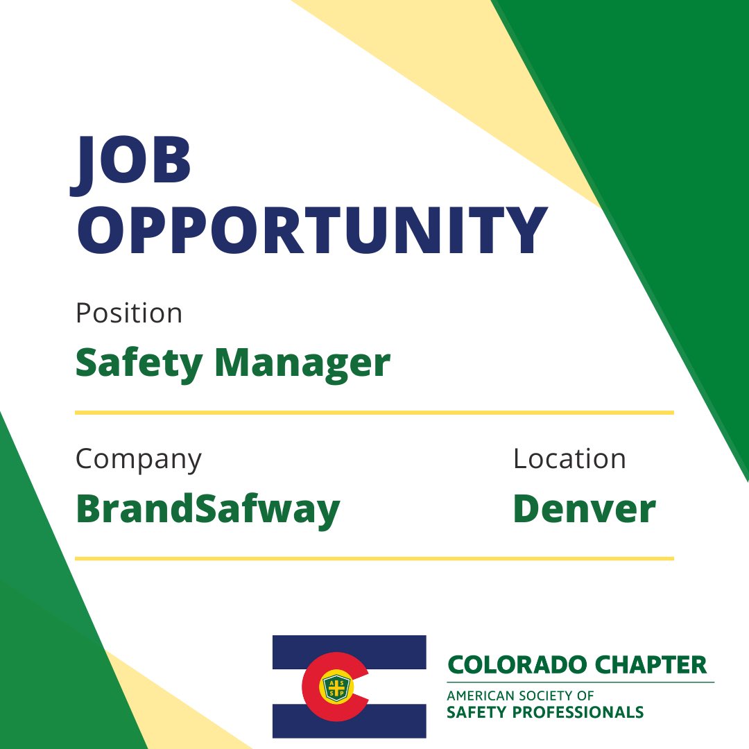 ASSP_CO's tweet photo. New job posting!
Check our website for the details

https://t.co/5Oru7sTAeP https://t.co/e47JeJEL1h