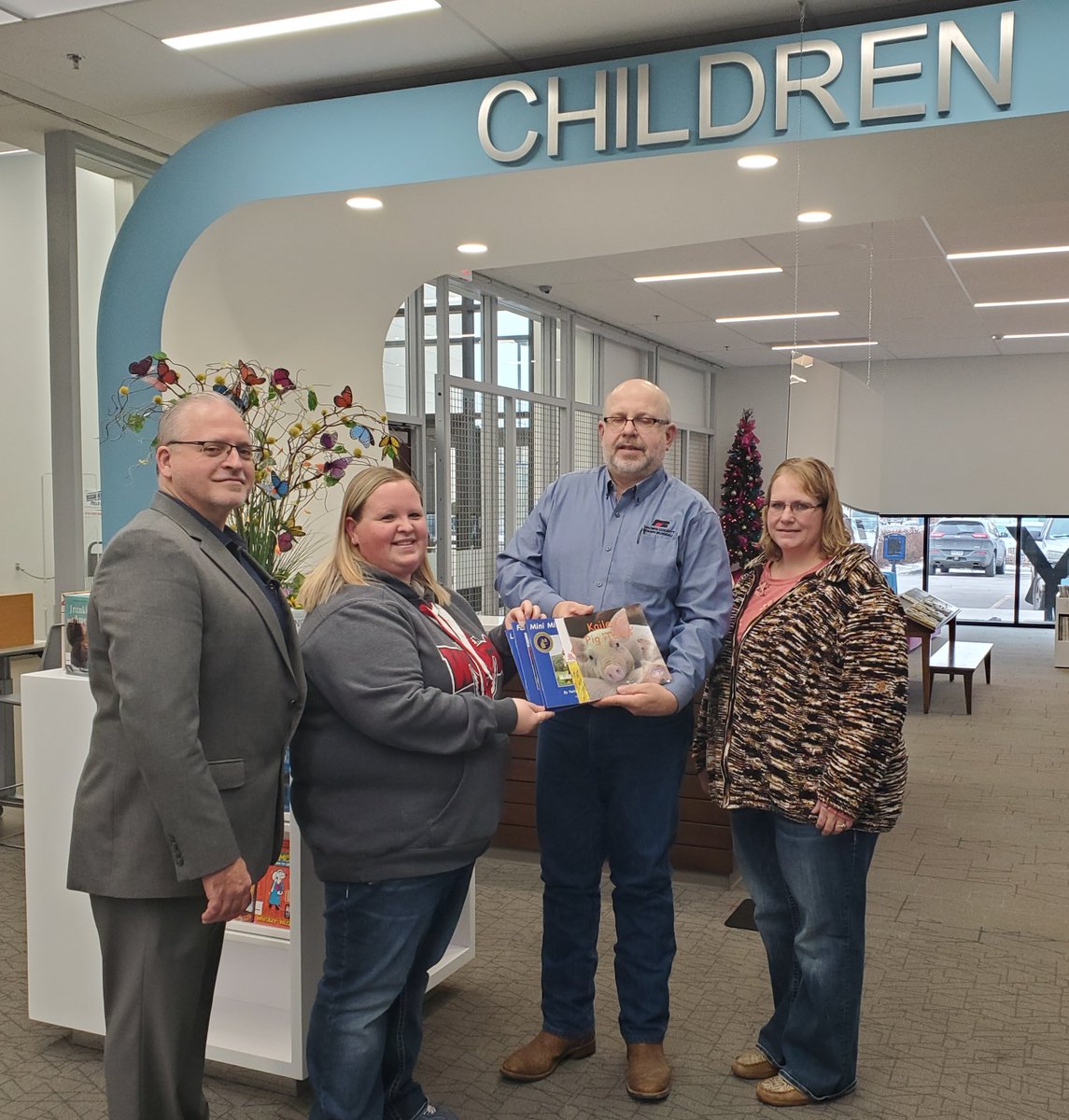 Brown County Farm Bureau donated books they purchased from the SDFB Women's Leadership Team to the KO Lee Library in Aberdeen!