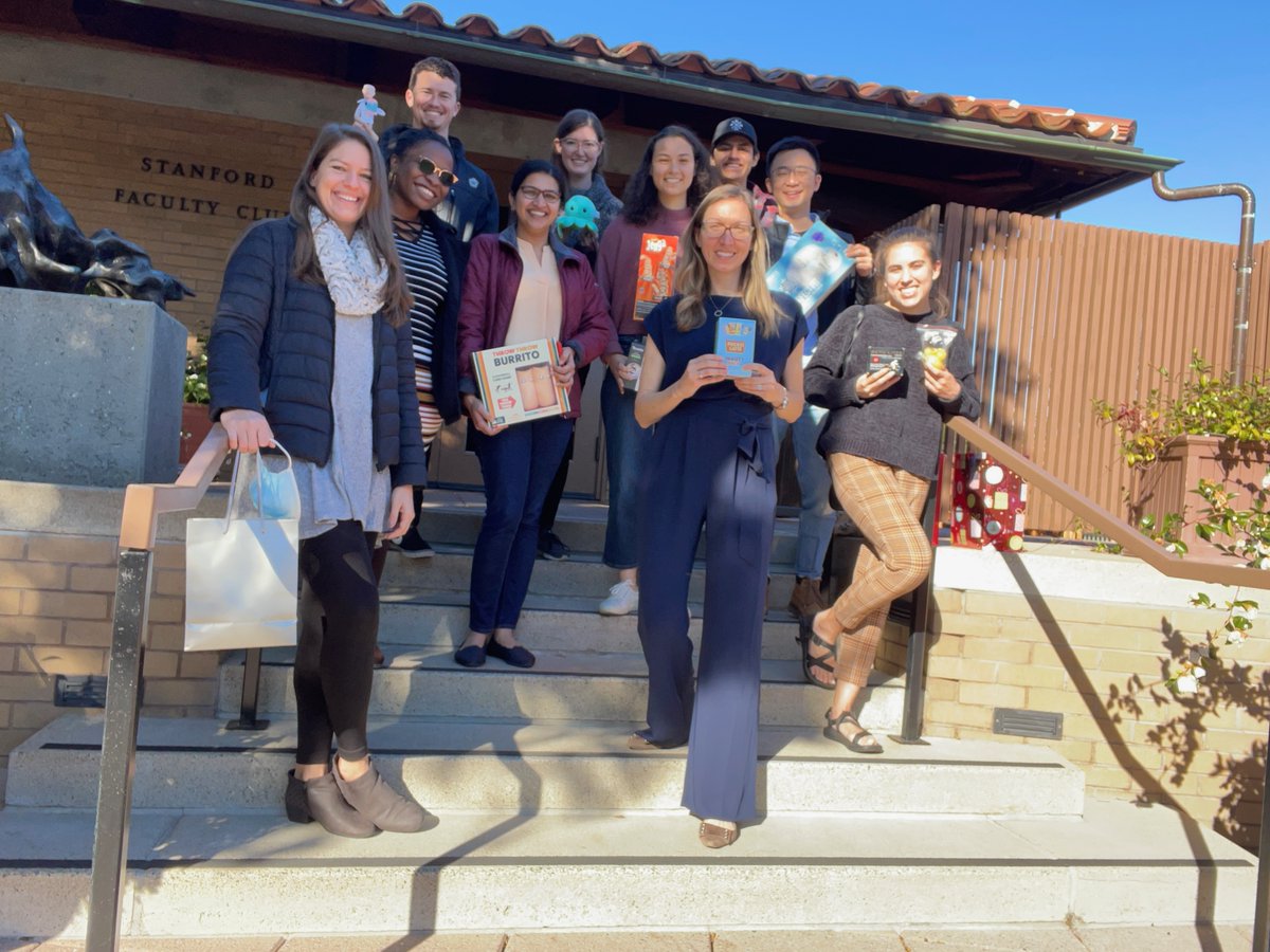 TawfikLab's tweet photo. Lab holiday lunch + white 🐘 gifts!

Best. Lab. Ever!!!!

Chocolates, Fauci finger puppet, burrito tossing game, happy-grumpy octopus, cat ice cubes, fancy bike light, neck massager, golf mug, mug warmer…what would you have fought for? https://t.co/hY2EC7oDHT