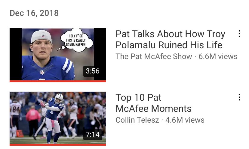 djderek0062's tweet photo. When I started watch Pat McAfee #PMSFANDUELFAMILY @PatMcAfeeShow https://t.co/L0BsrnDnRH