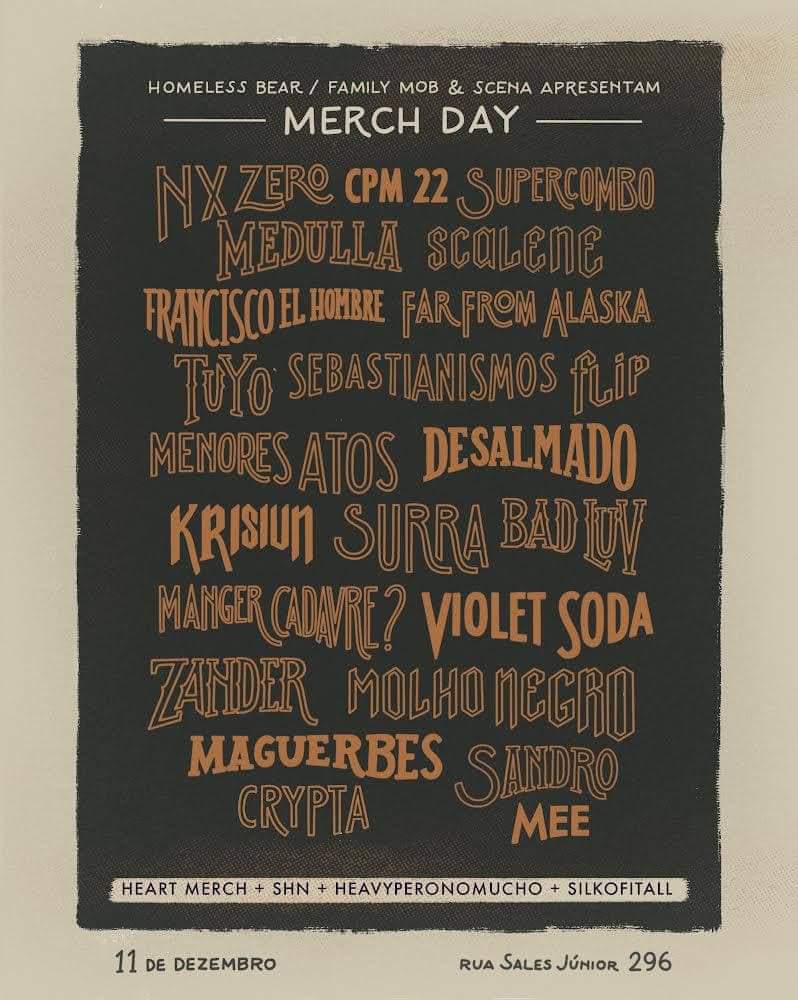 canalscena's tweet photo. Amanhã tem #merchday no #familymob! Se você estiver em São Paulo, das 10h às 20h, bora! https://t.co/8fLcGZaFoL