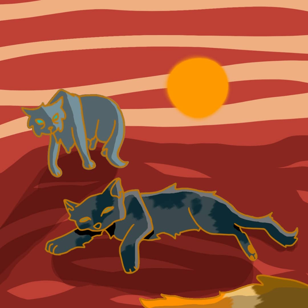 monicatpress's tweet photo. been doing weekly kitties for a whole year now! off the computer n back to phone art for a sec w this one, still shaking off COVID from last week. forgive my minimalism. 2 parts!
#wcotw @theclandom
#wcfanart #warriorcats #waca #riverclan #mistystar #mistyfoot #heronwing #mosspelt https://t.co/TxA47ukiZI
