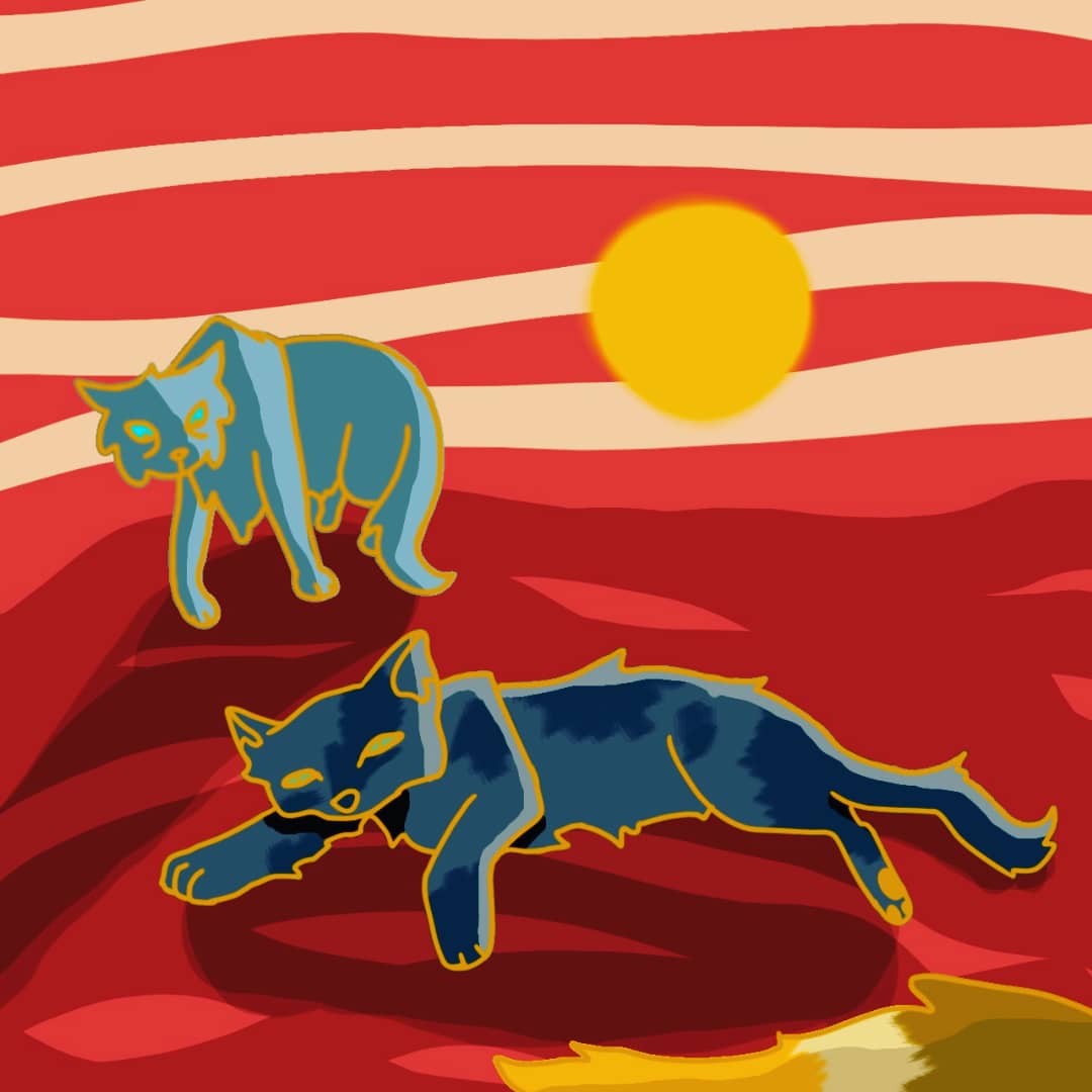 monicatpress's tweet photo. been doing weekly kitties for a whole year now! off the computer n back to phone art for a sec w this one, still shaking off COVID from last week. forgive my minimalism. 2 parts!
#wcotw @theclandom
#wcfanart #warriorcats #waca #riverclan #mistystar #mistyfoot #heronwing #mosspelt https://t.co/TxA47ukiZI
