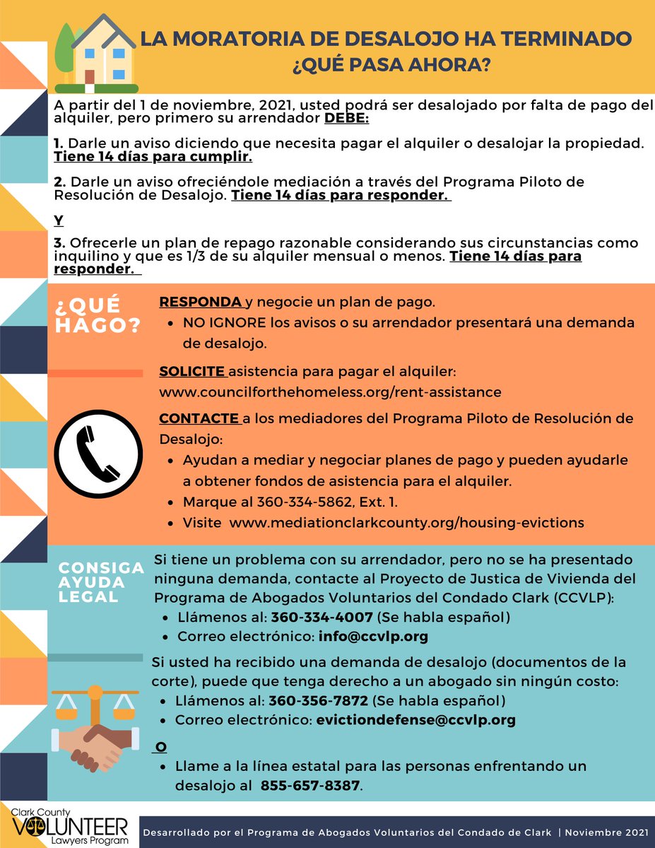 CCVLawyers's tweet image. Whoops! We were so excited to get the information out about the bridge proclamation being over that we got our phone number wrong on our forms. Please share this updated version of our newest cheat sheet regarding the end of the bridge proclamation/eviction moratorium ending.