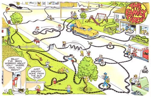 2letters2words's tweet photo. My @Grubhub driver must be the kid from the Family Circus cartoon. @Grubhub_Care please get these folks a map or a compass. #ItWillBeCold https://t.co/YT88tfHLuJ
