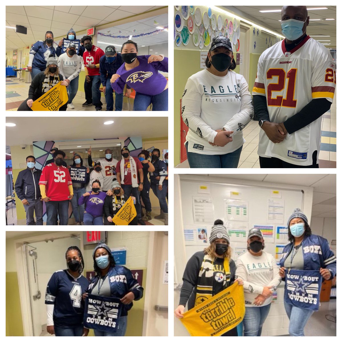 shellyd396's tweet photo. We had A LOT of fun @LBECDC this morning. It started as a little NFL rivalry between Admin. ๐ฌ But the competition grew... @dcpublicschools My staff is amazing! ๐๐๐ #WeAreLaSalle #FunIsFree https://t.co/UFxHmIBSIU