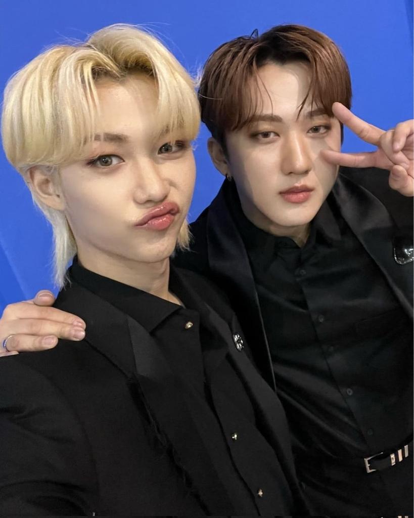 Alessa79103808's tweet photo. Felix y ChangBin gracias por existir, los amo muchooooo.  💗💗💗💗 
#straykids #MAMAVOTE https://t.co/JwUYah9BAk