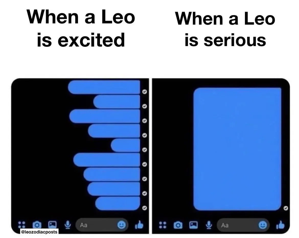 Leo_Tweets's tweet image. #Leo facts 👏🏼