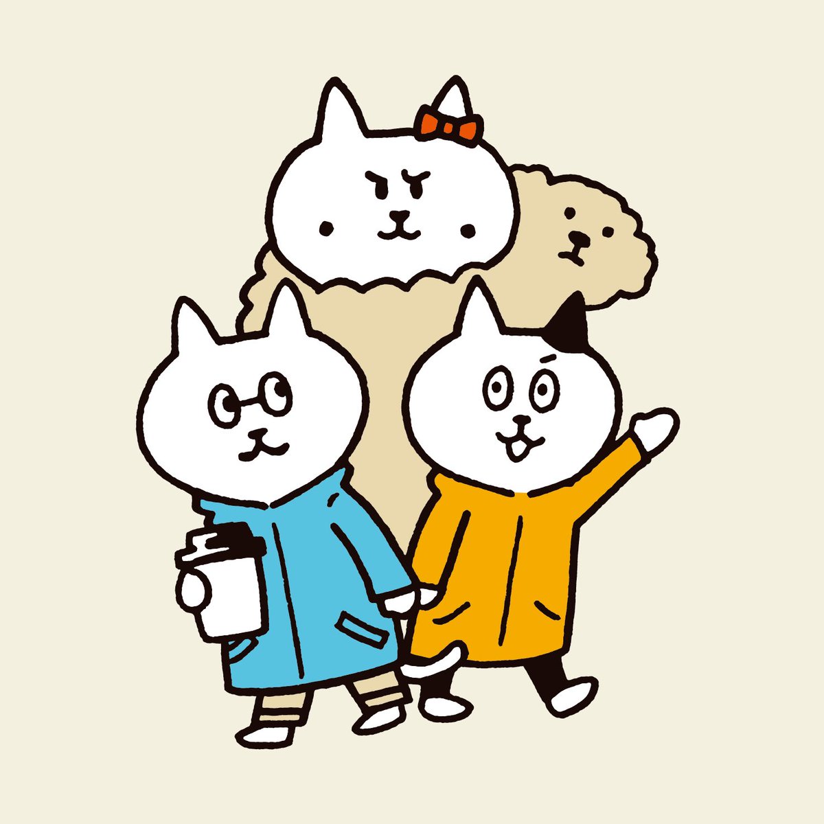KNT1123's tweet photo. 冬の装い。犬巻きコート。
#サードキャット #thirdcat #サードさん https://t.co/ewM4wWlRco