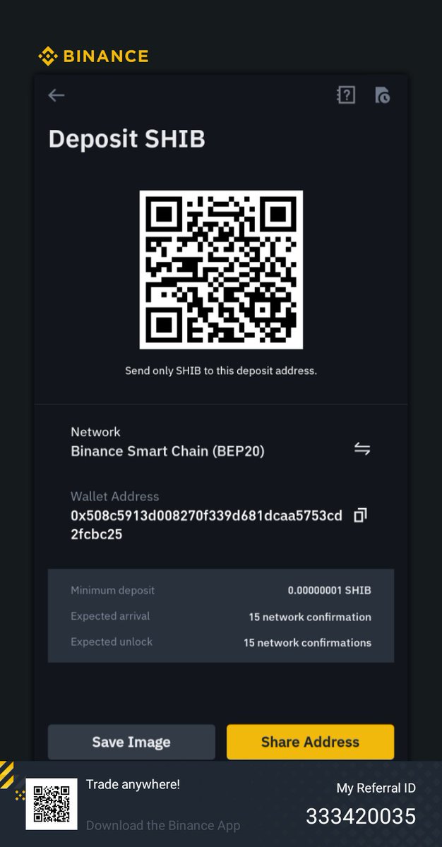 NagzEmma's tweet photo. Hello thanks dats my binance adress#shib https://t.co/gJYb5ZjGOS