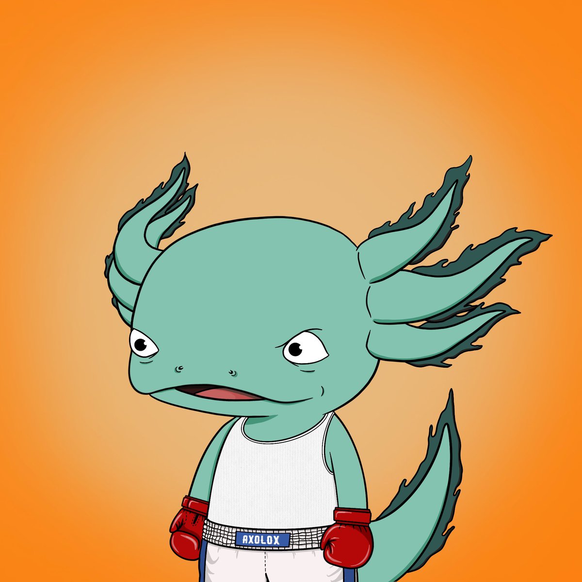 AxoloxNFT's tweet photo. Don’t go easy on any axolox boxer! #axolox #savetheaxolotl https://t.co/mY2Cil5H8U