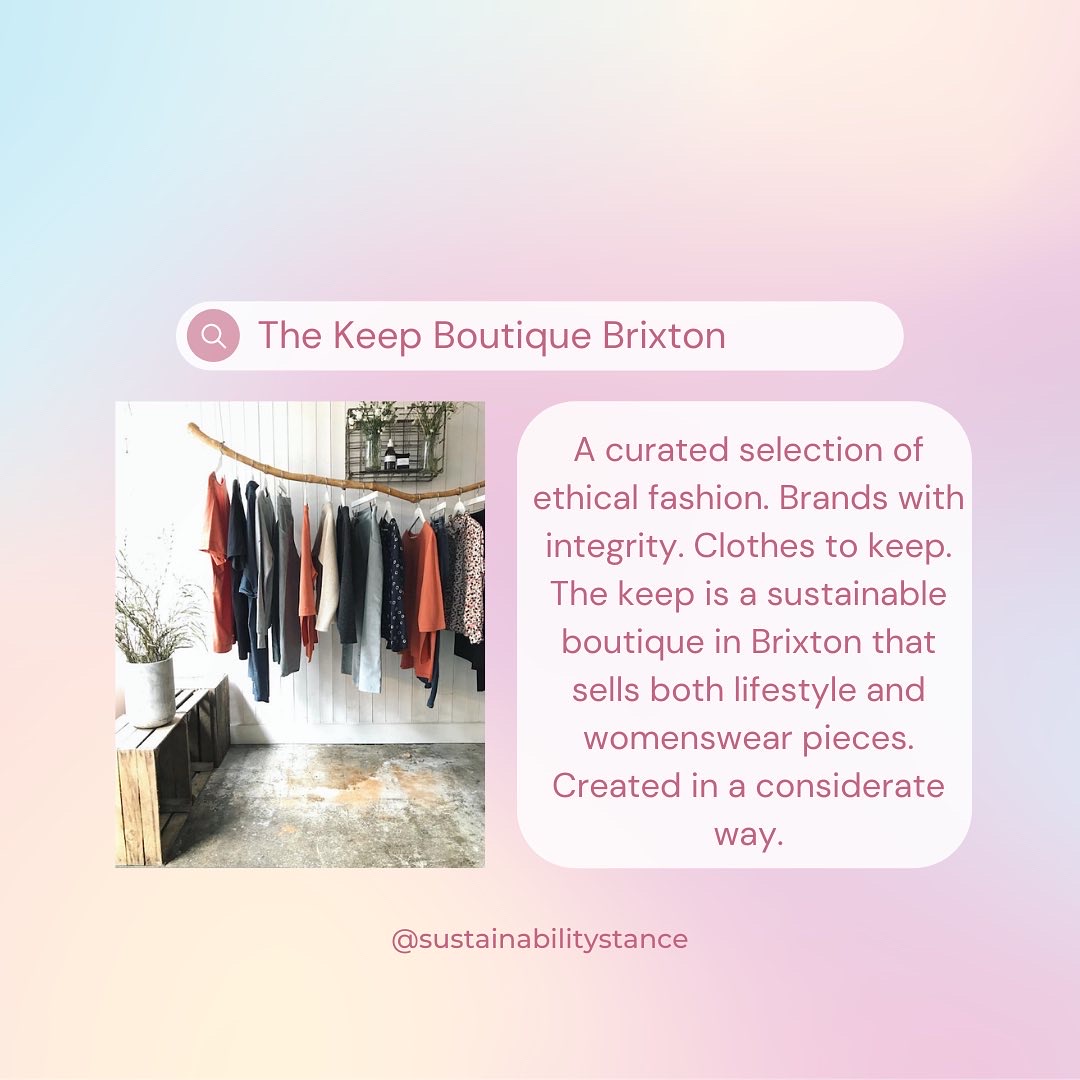 Some of London’s leading sustainable boutiques 💚✅🌿 

#london #sustainablefashion