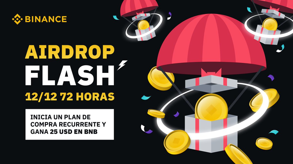 Pues ¡el 12 del 12 prepárate para el #Airdrop Flash! Inicia un plan de compra recurrente para ahorrarte tiempo y de paso gana 💵

Bases ➡️ binance.com/es-LA/support/…