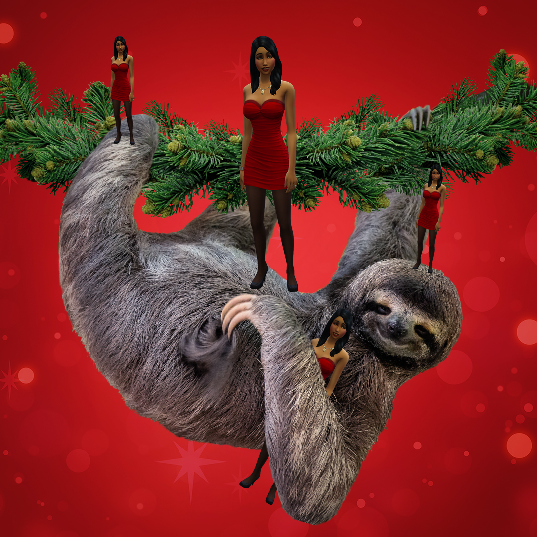 TheSims's tweet photo. you've heard about elf on a shelf but what about...🤔😏 https://t.co/BgmpHLl0Qt