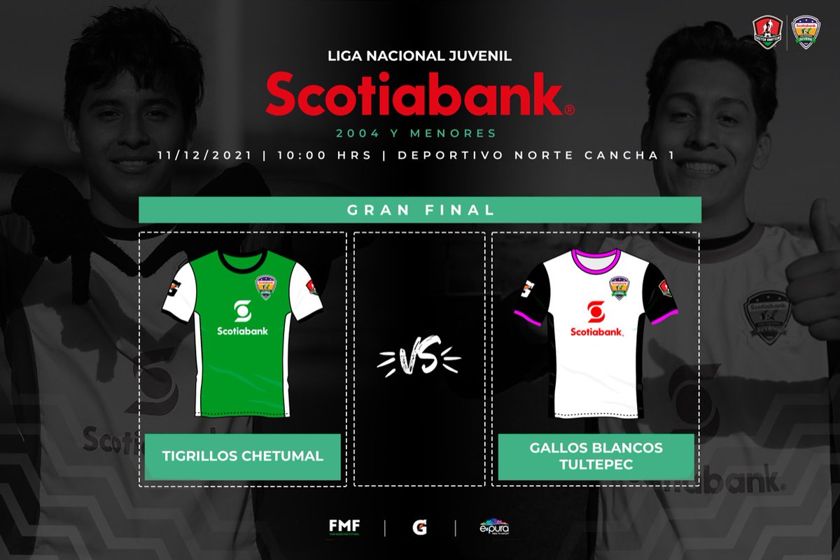 SectorAmateur's tweet photo. #LNJS | ¡Finales listas! ✅ Es momento de jugarlo todo por la 🏆 en la Fase Nacional de la Liga Nacional Juvenil Scotiabank 😎 👏🏻.
¿Están listos? 🤩
#DondeNaceLaPasión #FMFPorNuestroFútbol @ScotiabankMX @ScotiabankFC @gatorademex @epuraoficial https://t.co/ePRFDzqgUt
