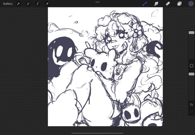 will sadly remain a sketch because i do not know how to color 