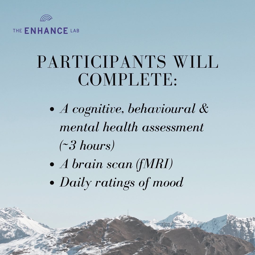 Enhance_Lab_UC's tweet photo. We’re looking for autistic youth and young adults ages 12-19 for a study on brain structure + suicidal thoughts &amp; behaviours (STBs)
⠀
Study location: the Owerko Centre at the Child Development Centre &amp; the Alberta Children’s Hospital 🏥

Contact us at enhancelab@ucalgary.ca 🙌🏼 https://t.co/Jbnk76x3dj