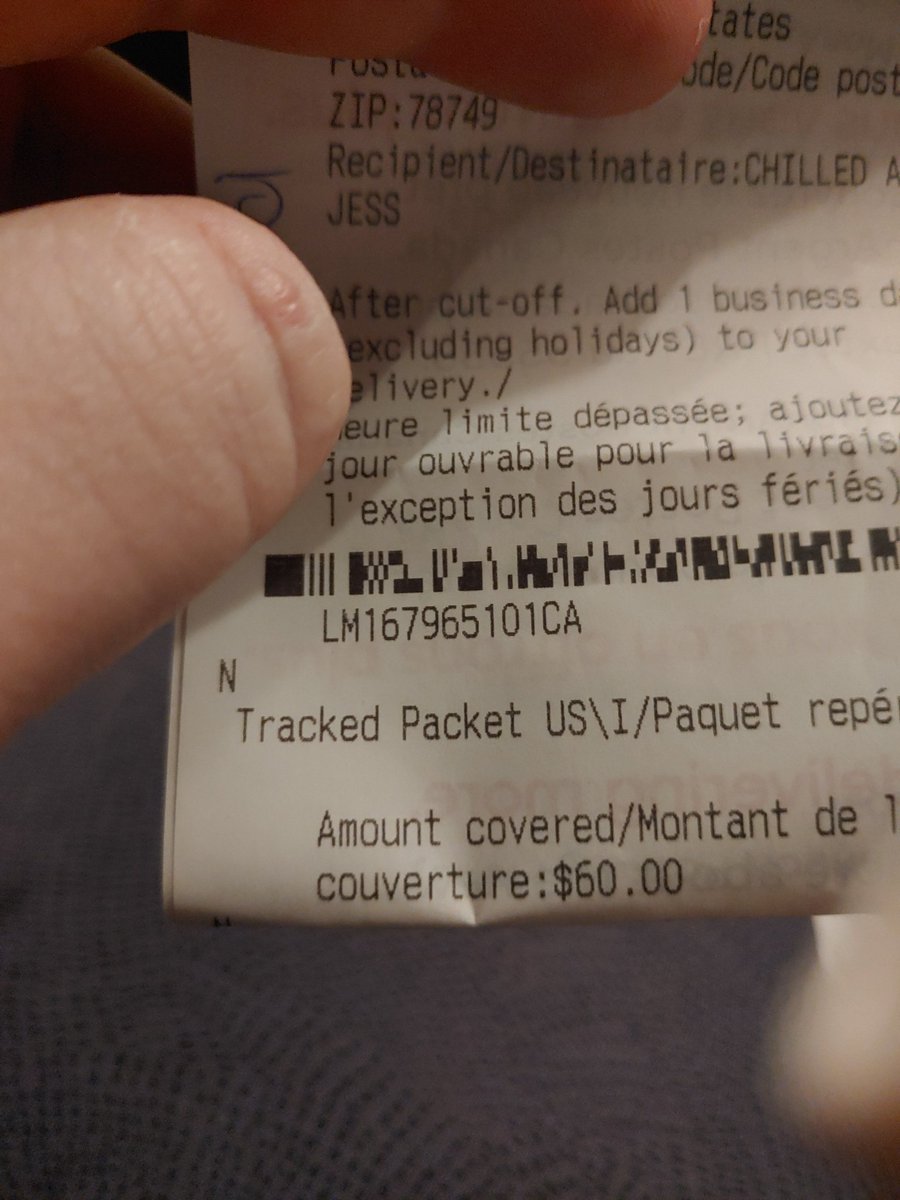 midnightshad's tweet photo. @jessbubger here's your tracking number! Merry #craftmas ! https://t.co/kQNpG3frSM