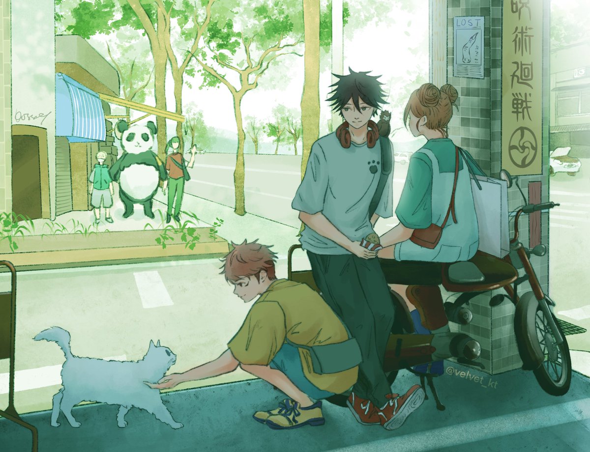 velvet_kt's tweet photo. rest stop 🧃

#JujutsuKaisen #呪術廻戦 https://t.co/iehu35vI4P