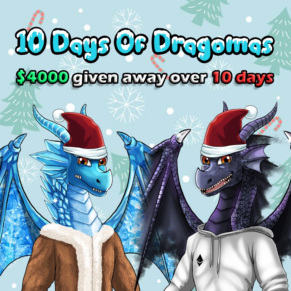 dragosNFT's tweet photo. We're giving away $4000 over the course of 10 days💙

On the first day, we are giving everyone an easy chance to win $400!

To enter:
1. Like and RT
2. Follow us
3. Join our DC: https://t.co/KCk2mwULdA
4. For extra entries, tag 1 person on this tweet. More tags = more entries https://t.co/JqoUeuO597