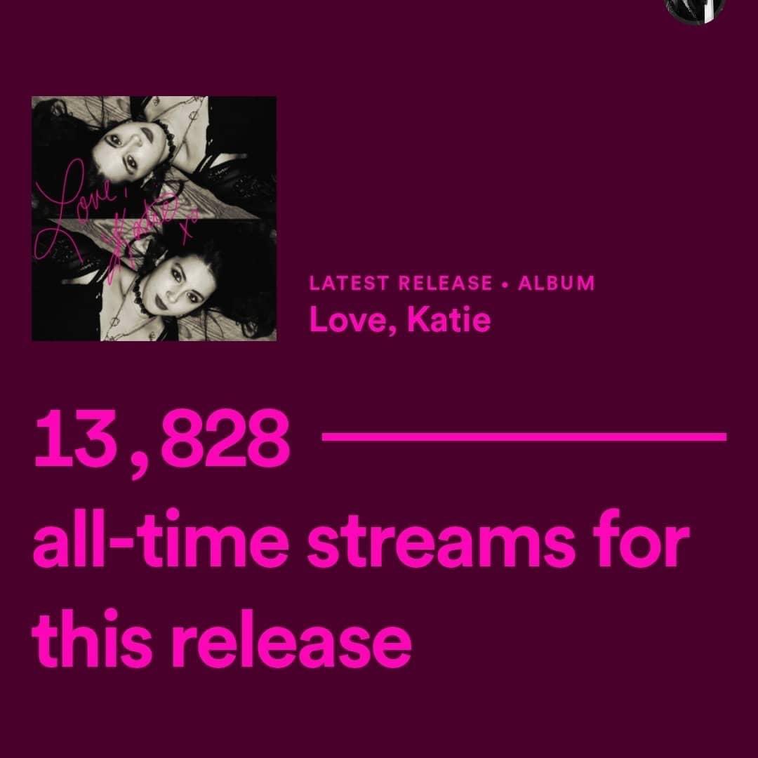 KatieRadecke's tweet photo. Holy crap, not too far away now from our #goal of #20Kstreams each for the album #LoveKatie and single #James Thank you to everyone who's listening and shared, y'all rock! ๐ Keep it up. ๐๐ฅฐ I'm just happy you're along for the ride with me!
#KatieRadecke #Debut #Spotify #music https://t.co/iHYjOMwESq