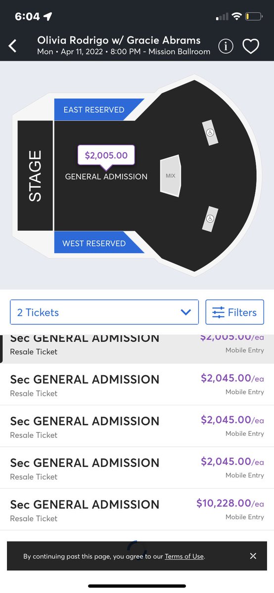 why is a 60 dollar ticket being sold for thousands of dollars? so many people were trying to get tickets for Olivia Rodrigo and there are a ton of tickets being resold already. the cheapest ticket is like 300 dollars.