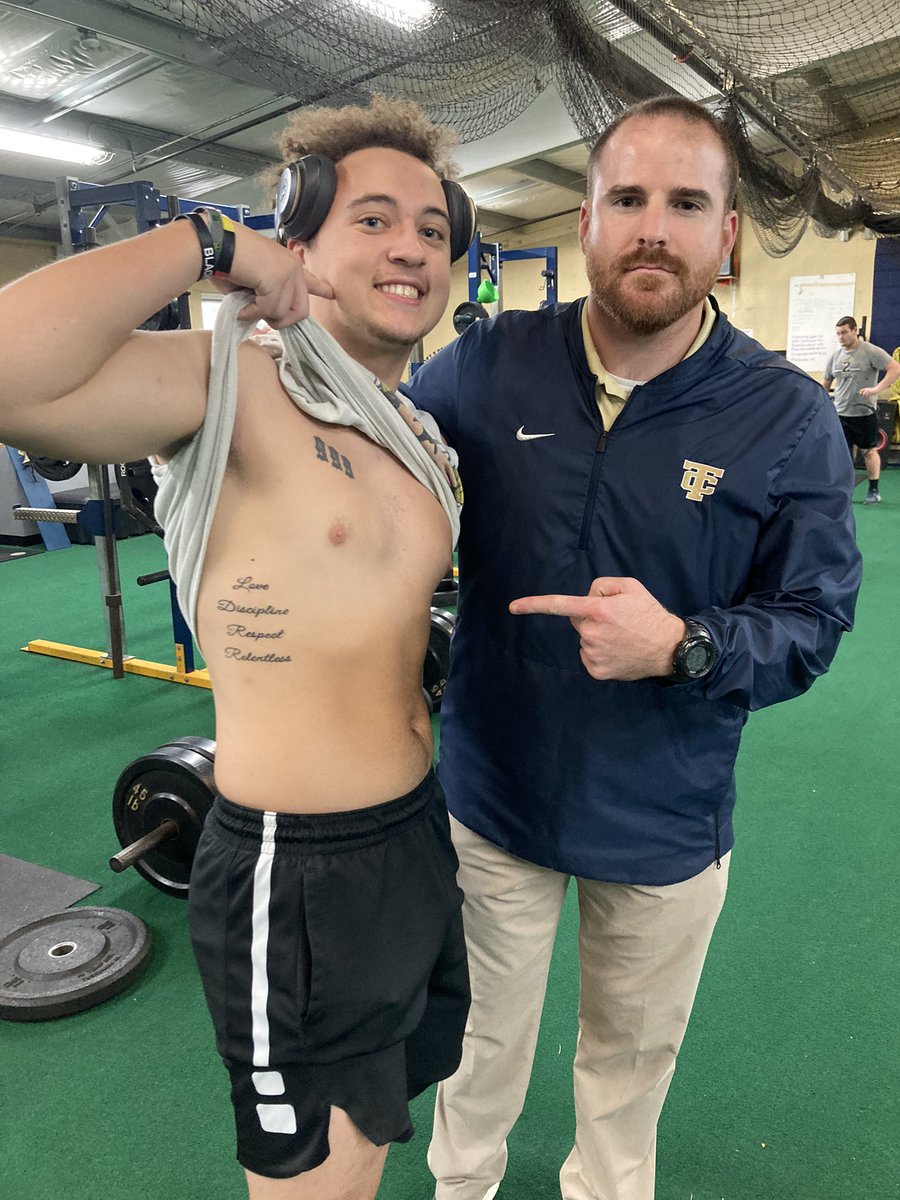 juddlutz's tweet photo. When I came to Columbian 5 years ago, I had a vision of building a program built on 4 pillars.LDRR has been the foundation&I’m grateful to have players, coaches, and a community to buy in. Also, great to have an alumni come back with some new ink. #TCtough #LDRR @HerdlickSawyer https://t.co/ptP2gmvrkr