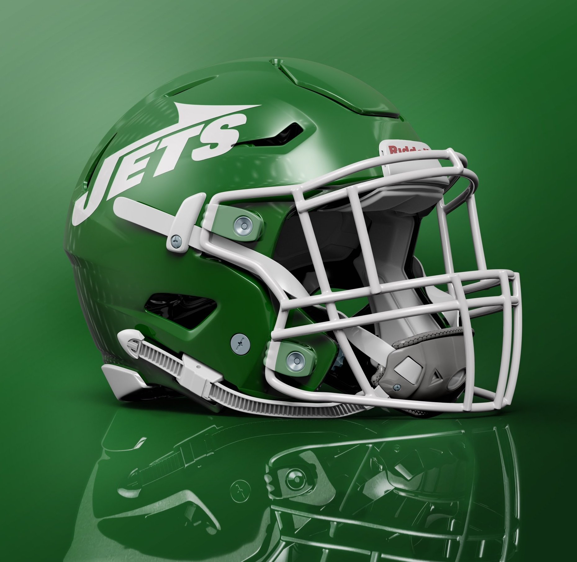 New York Jets Concept Helmet  Football helmets, Jets football