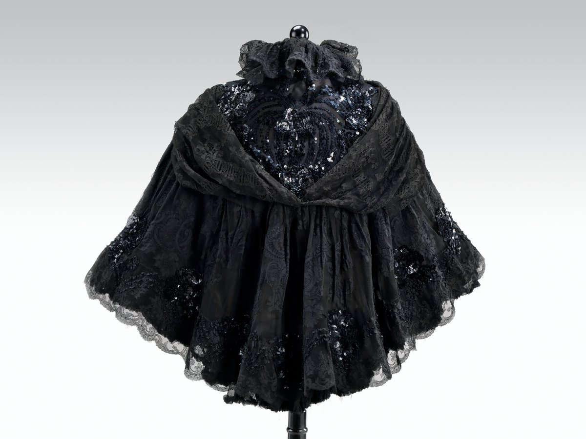 wikivictorian's tweet photo. Evening cape, 1895. The MET. https://t.co/mZulphKzSX