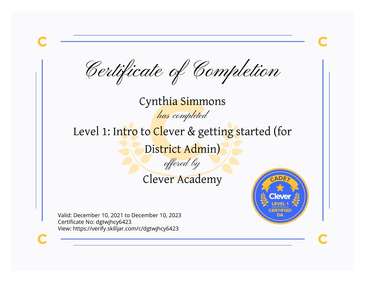 CsimmonsCynthia's tweet photo. #CleverAcademy @Clever https://t.co/C0INjMEUGh
