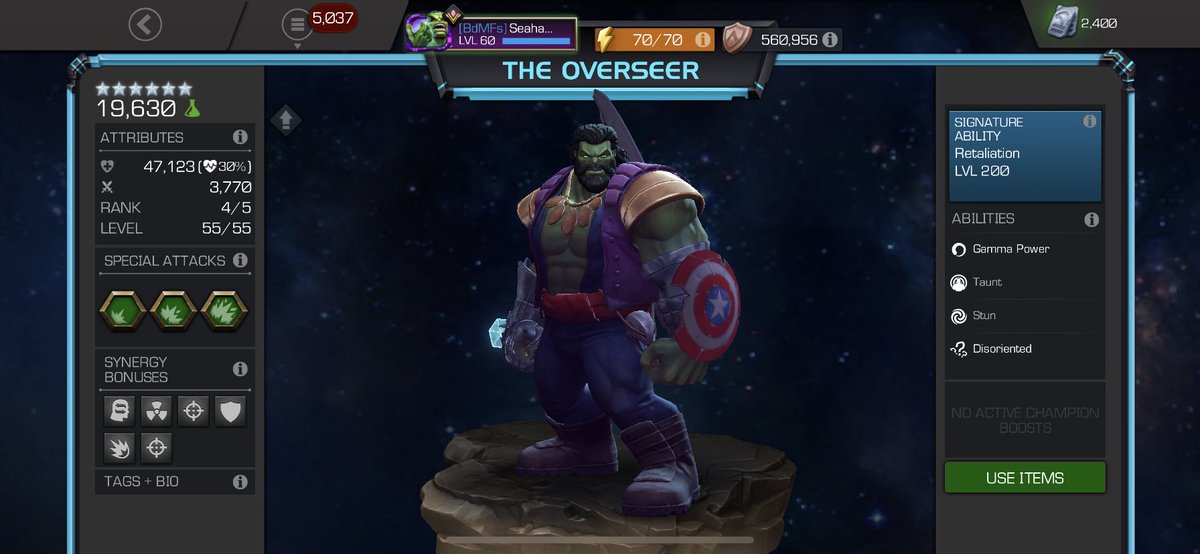 Seatrainer's tweet photo. Ahhh finally... Iso full and all of his amazingly fun retaliation . #Mcoc #TookAwhile https://t.co/5OdJXu9FMS