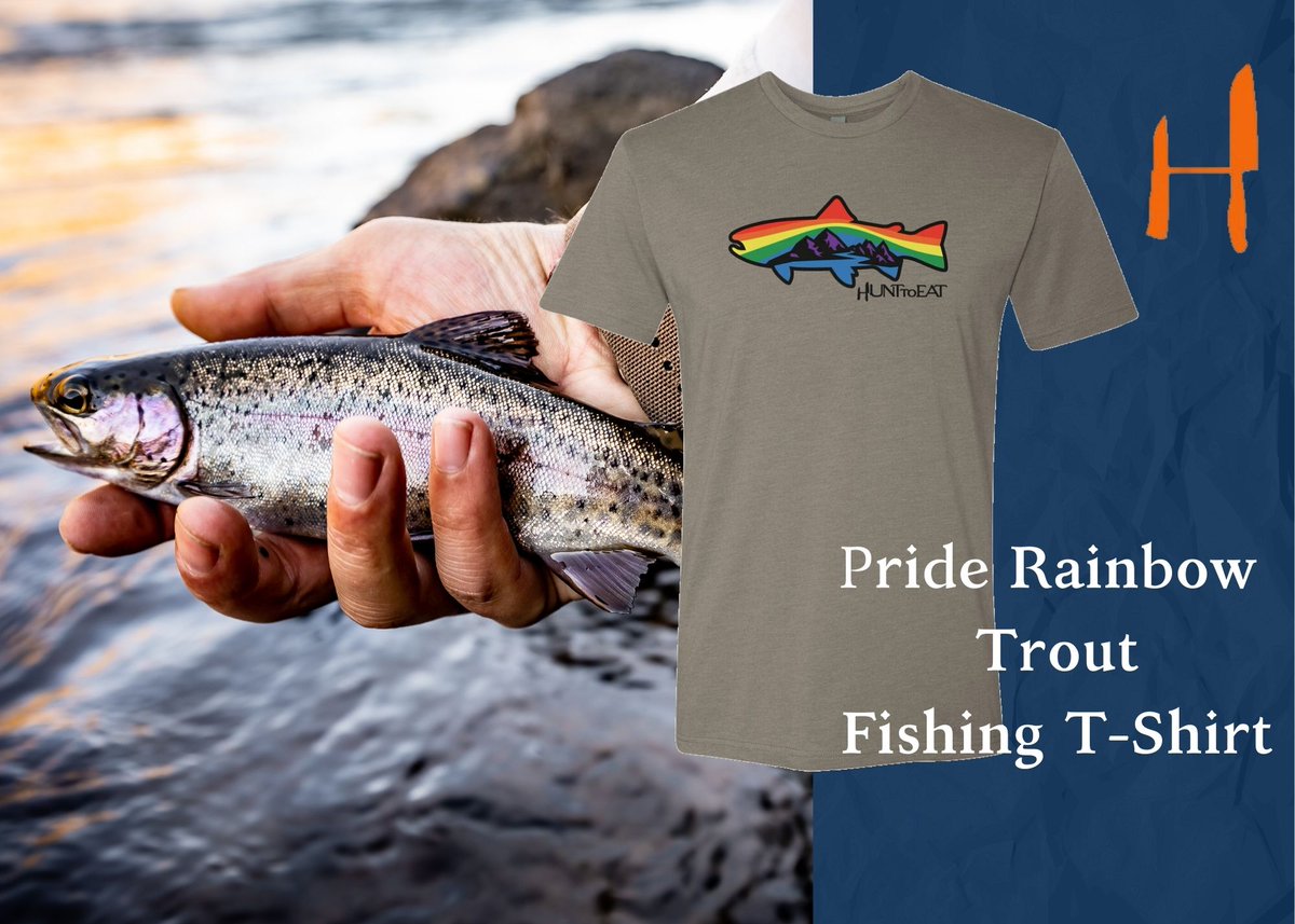 The Hunt To Eat, Pride Rainbow Trout Fishing T-Shirt is now available on our website. We are proud to welcome folks from every stripe of the rainbow into our community. Get yours today at the link below.

hunttoeat.com/shop/t-shirts/…