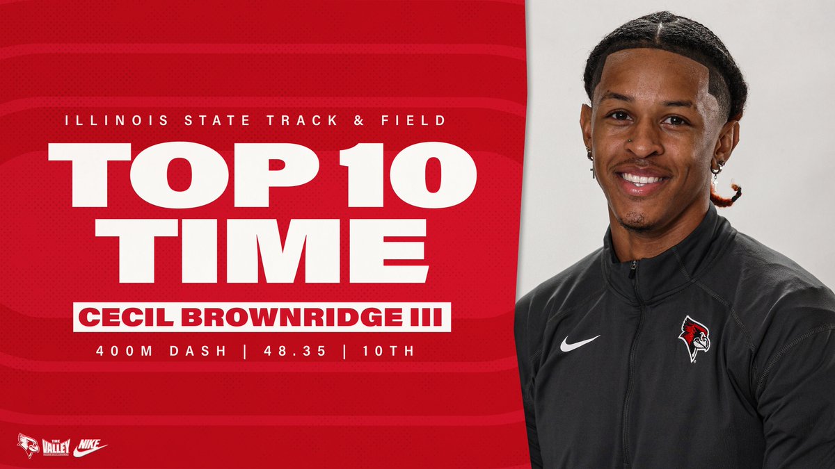CECIL 👏 BROWNRIDGE III 👏

The sophomore wins the 400m dash in a time of 48.35 seconds, which ranks TENTH in school history!

#redbirdTFXC | #WeAreOne