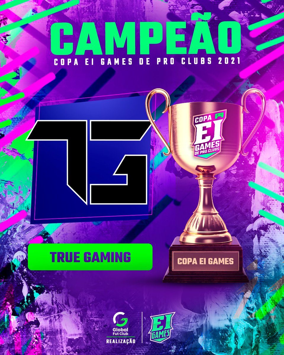 TNTSportsBR's tweet photo. É DELES! 🏆 A True Gaming não deu chances e se consagra a grande campeã da COPA EI GAMES DE PRO CLUBS! 🔥 Os caras jogaram MUITO, filho! AULAS Y AULAS! #CopaEIGames https://t.co/Aj6DaZ65UV