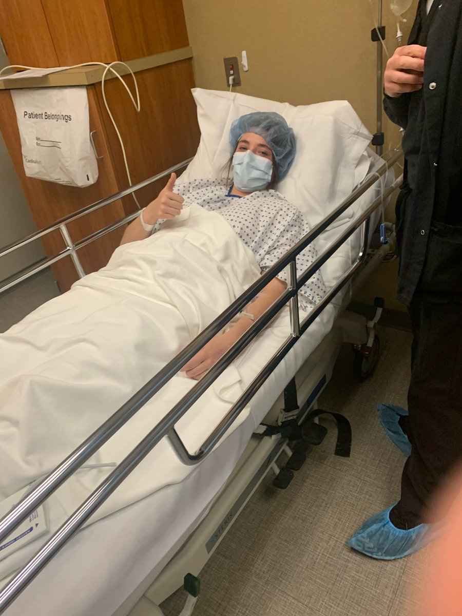 Happy to report that @Kgarry12 is resting comfortably after surgery today @MayfieldClinic took great care of her and she will come roaring back as usual. Thanks for all the thoughts and prayers! PTL 🙏🏻