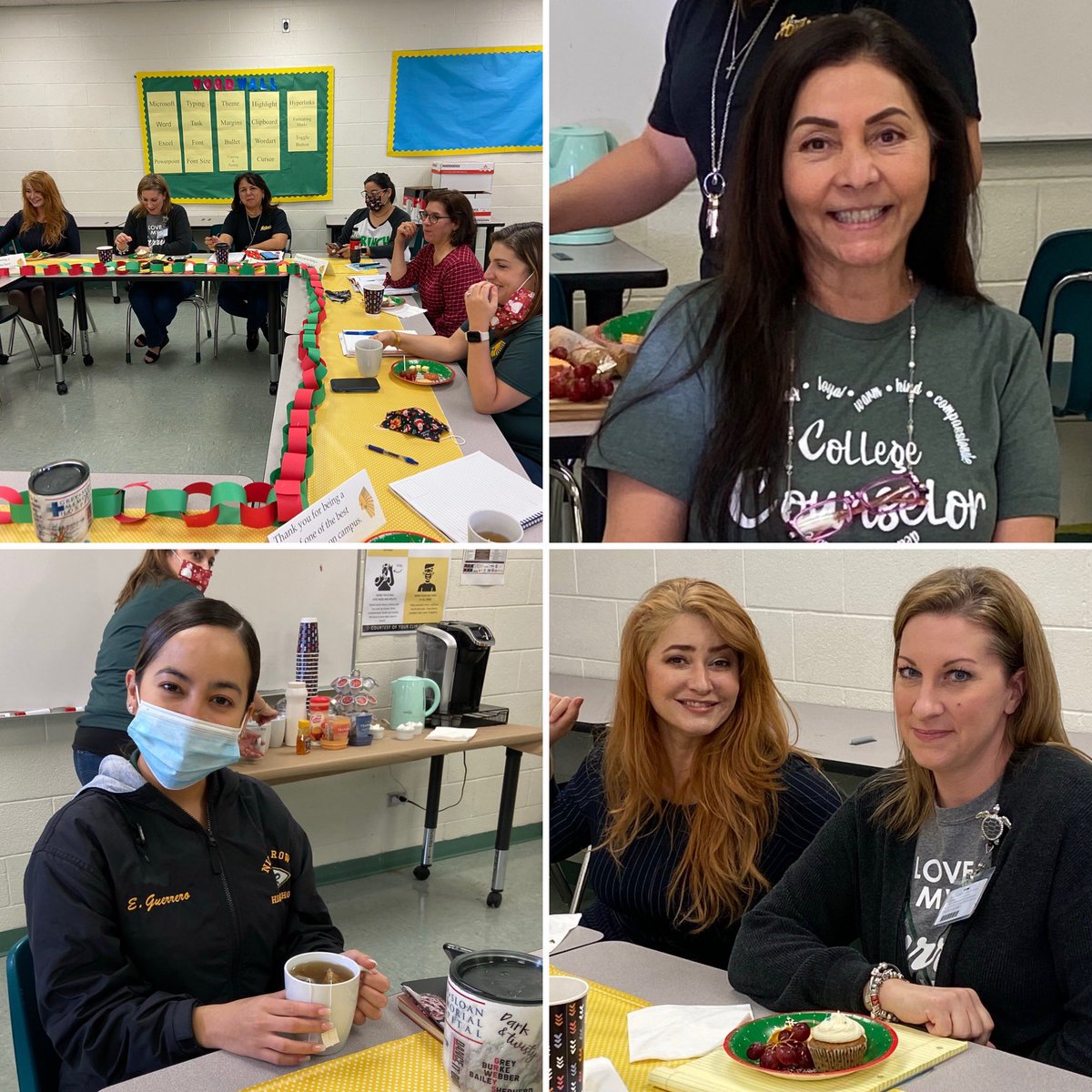 wlperez22's tweet photo. Wellness with Wanda today was with a great group of individuals. The Counseling Dept. @Rowe006 Monthly meeting with tea/coffee and a room to just relax in. Great moments happening at Rowe. #RoweEQ @CounselorMISD @McAllenISD https://t.co/cVPvlr7cMd