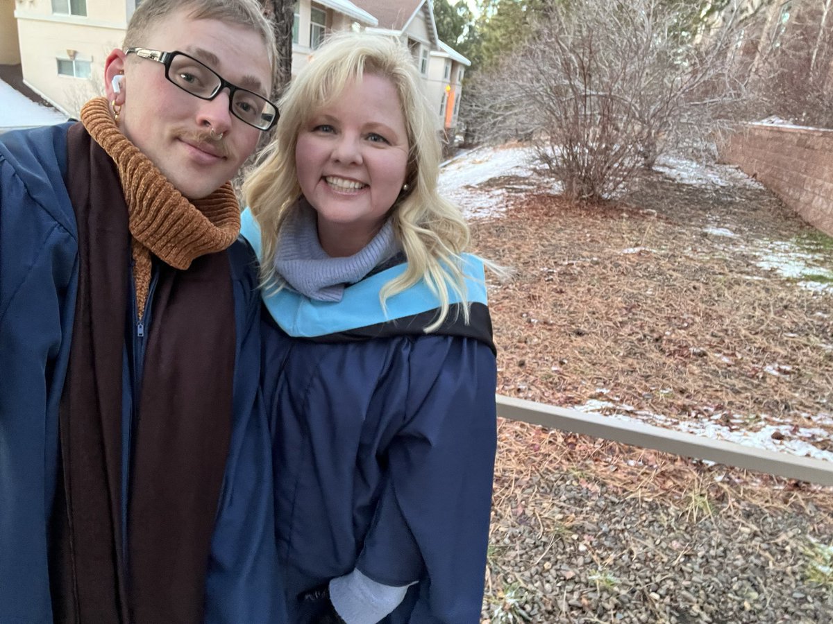 ThePeaceProf's tweet photo. Graduating is cool. Graduating with your son - that’s the best!#NAUgrad https://t.co/ArwbSBvgX2