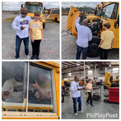 Today Elijah was granted behind the scenes access to the bus shop. I hope he was as impressed with us as we were with him. #teamdcs