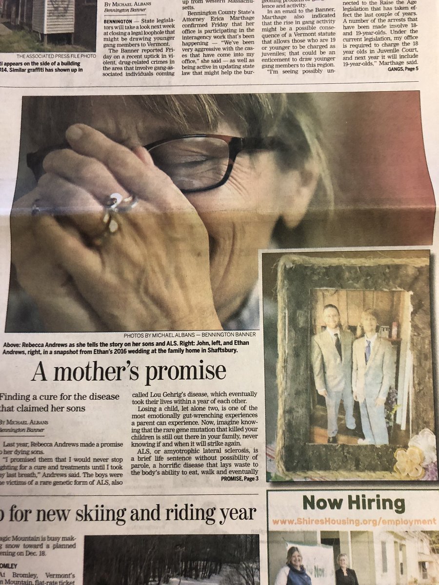 Going to bed exhausted with pain, grief and suffering from the loss of my two boys to ALS so young Irish twins dead 1 year 10 days apart <a href="/PattyMurray/">Senator Patty Murray</a>   Please You MUST #Schedulethevote <a href="/SenSanders/">Sen. Bernie Sanders</a> Act for ALS please don’t let me lose another loved one Hasn’t a mom suffered enough