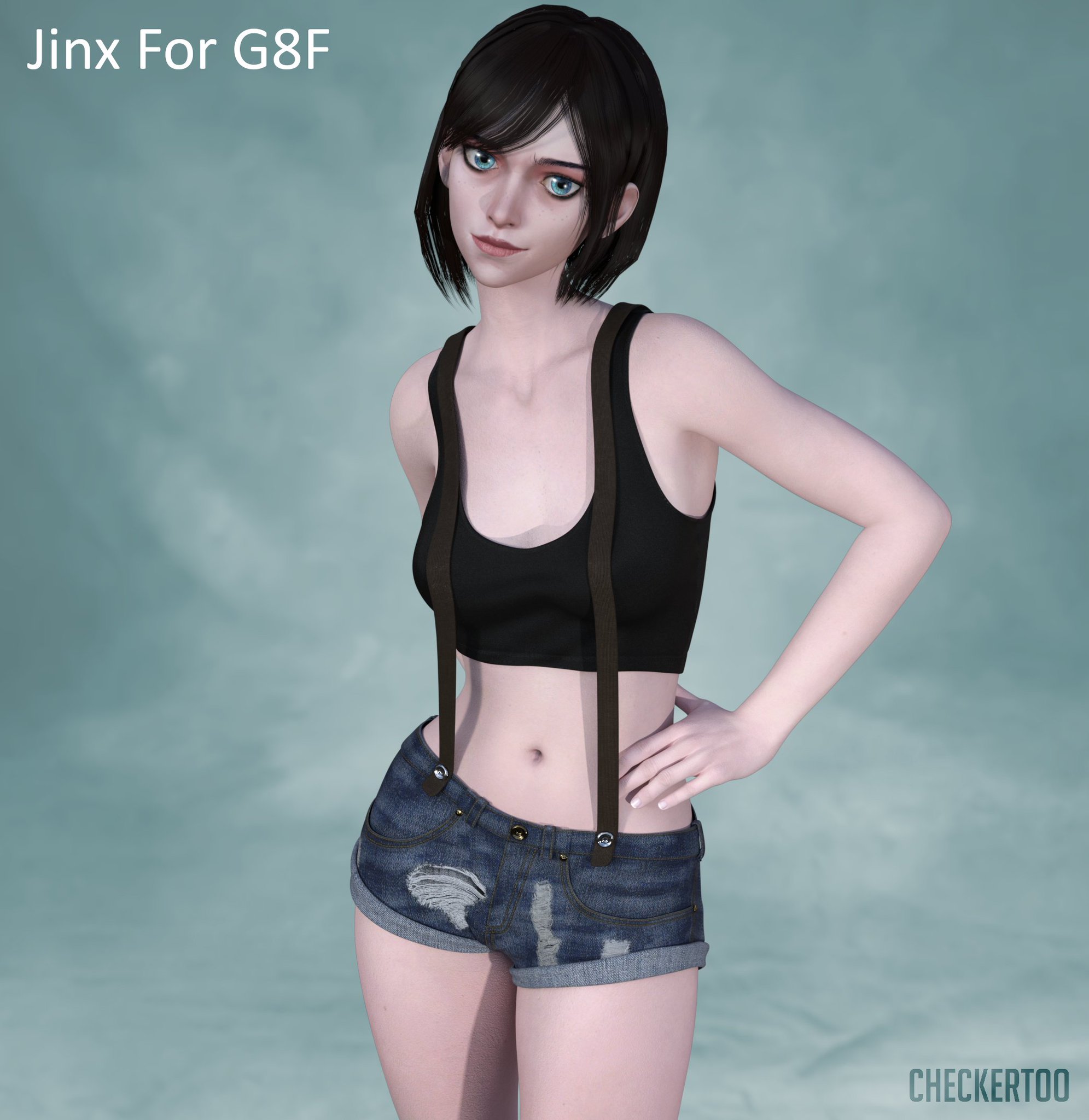 CheckerToo on X: Jinx For G8F: G8F Head Morph, Hair and Materials (Iray)  DL: t.co3gnCYUpdkP t.codKXMb6uR7m  X